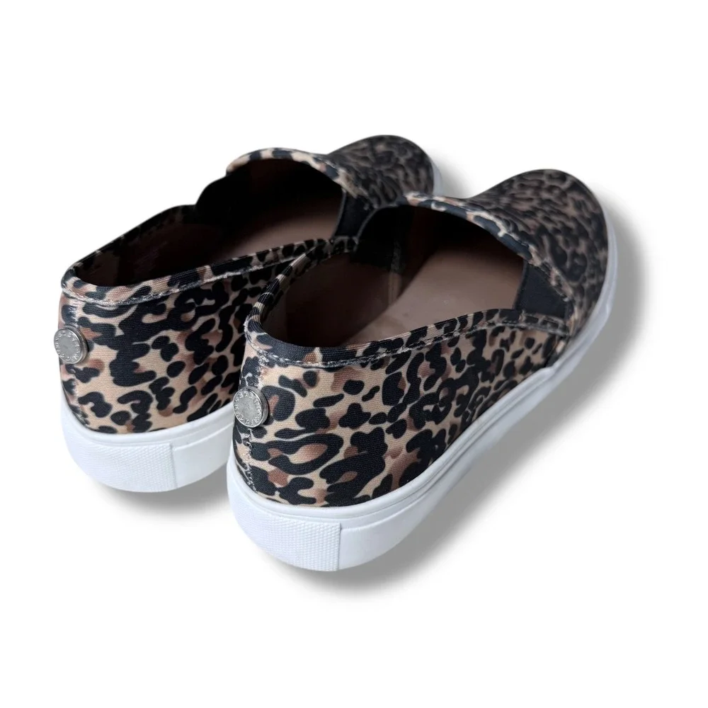 Steve Madden Leopard Print Slip On Casual Sneakers Size 9.5M